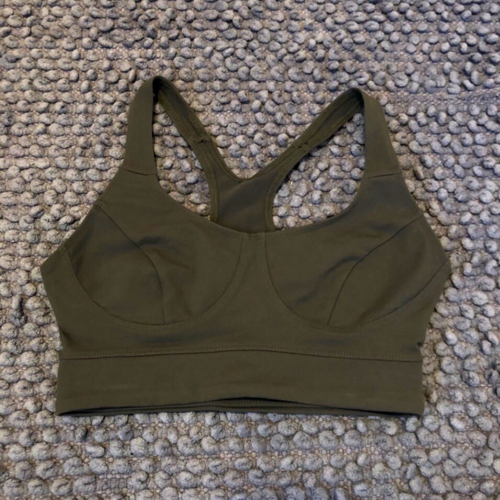 Revolve Year of Ours Olive Green Sports Bra